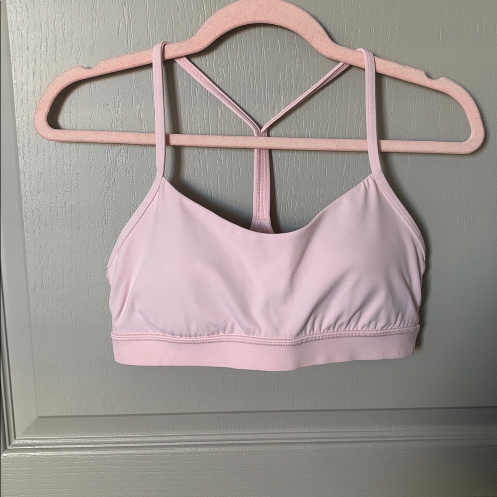 Lululemon Flow Y light pink Sports Bra